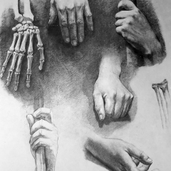 Drawing In The High Art School book - pencil hand anatomy