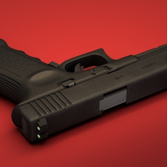 3d model of Glock 17 pistol 04